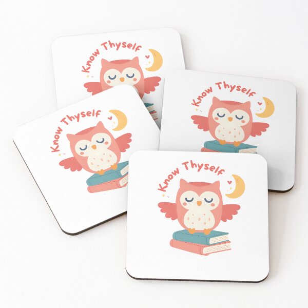 Item preview, Know Thyself Bookworm Owl designed and sold by Loncil.