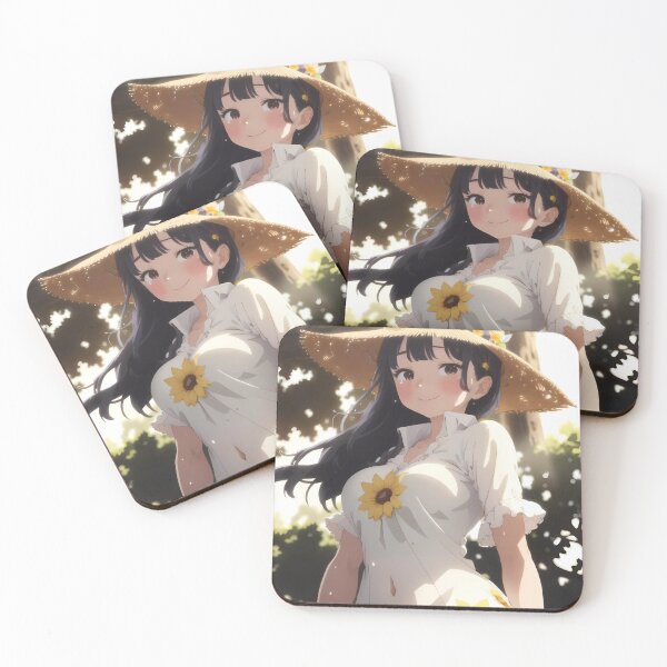 Item preview, Anna Yamada Sunflower Dress Summer Day Anime Girl designed and sold by GABRIELMURPHY.