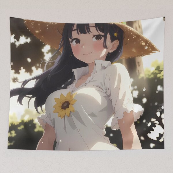 Item preview, Anna Yamada Sunflower Dress Summer Day Anime Girl designed and sold by GABRIELMURPHY.