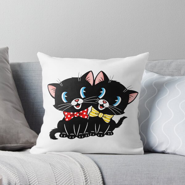Item preview, Vintage Cartoon Black kittens with Bowties Design designed and sold by Imaginationbeyond.