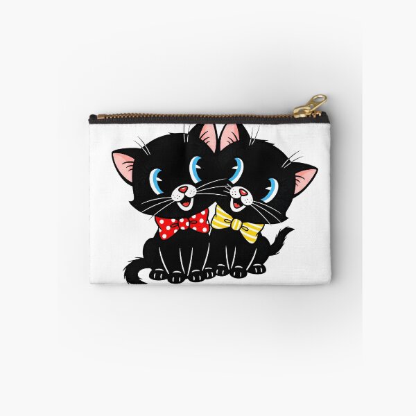Item preview, Vintage Cartoon Black kittens with Bowties Design designed and sold by Imaginationbeyond.