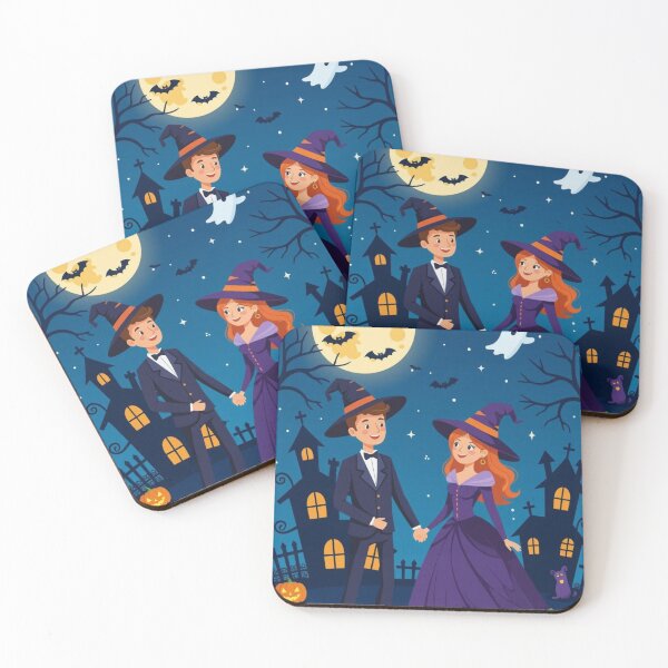 Item preview, Couple Welcoming Halloween Essential designed and sold by Sam-DesignMart.