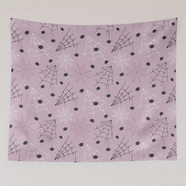 Item preview, Cute Halloween Pattern with Spiders and Spiderwebs designed and sold by Julza Art.