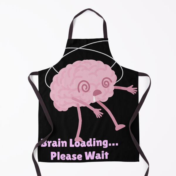 Item preview, Brain Loading… Please Wait – Funny Comic Doodle designed and sold by LOLmoods.