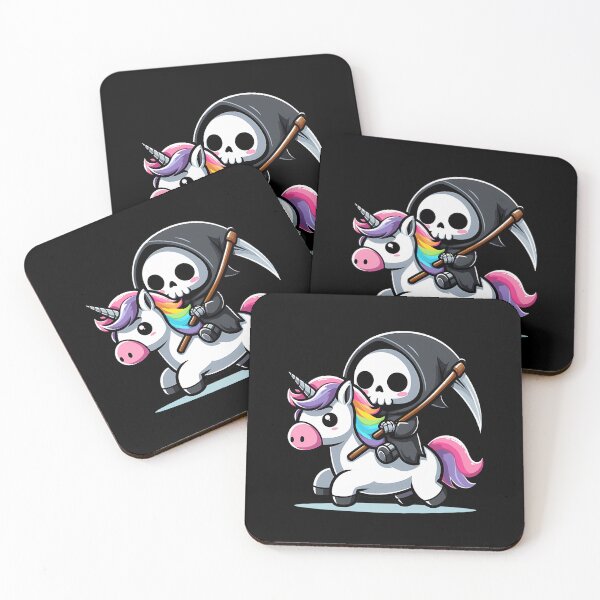 Item preview, Cute Reaper Riding Unicorn designed and sold by moldoigiriz.