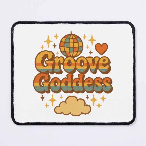 Item preview, Groove Goddess Retro Disco Design - Funky 70s Vintage Aesthetic Art designed and sold by inkoutninja.