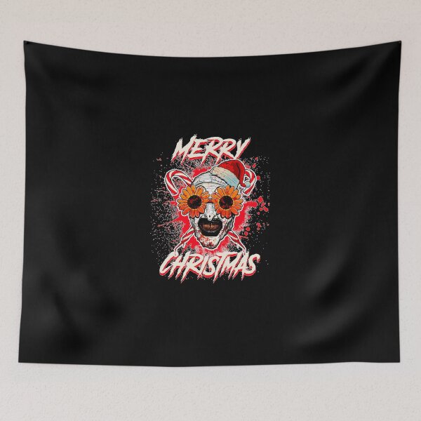 Item preview, Merry Xmas Sunflower Sunglasses Horror Clown Movie Art Terrifier 2 designed and sold by KarlaCarlso.