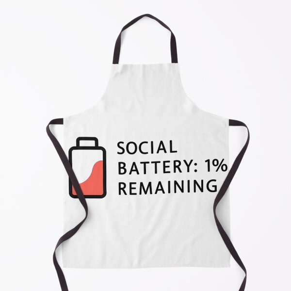 Item preview, Social Battery 1% – Funny Introvert Quote designed and sold by Haji Kamora.