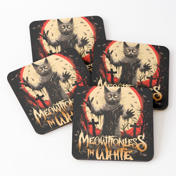 Item preview, Meowtionless In White designed and sold by MerlePiedalue.
