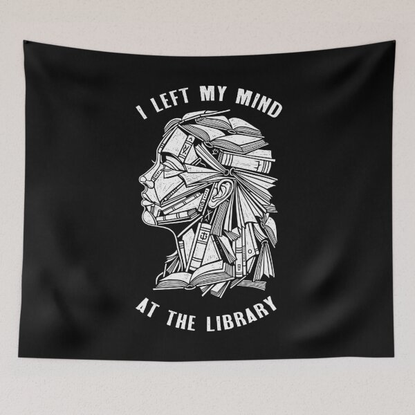 Item preview, Bookish Woman Left My Mind At The Library Book Reader Girl designed and sold by GrandeDuc.