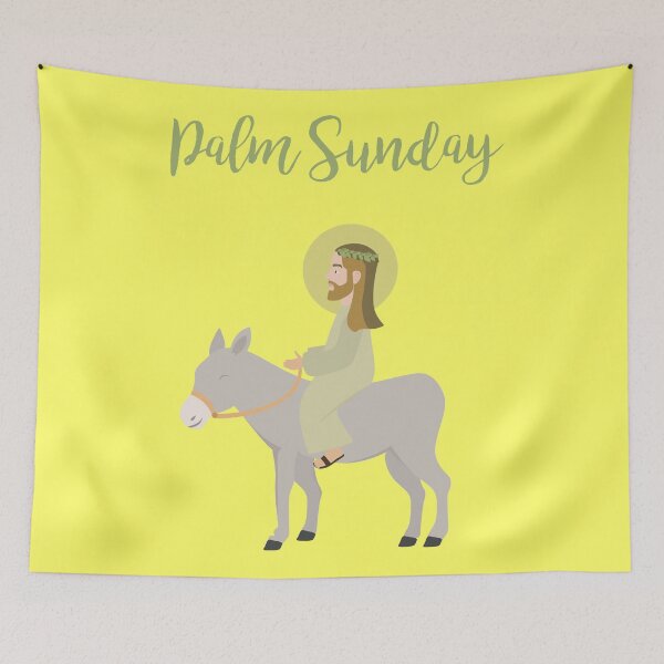 Item preview, Jesus Riding Donkey Palm Sunday designed and sold by thewishdesigns.