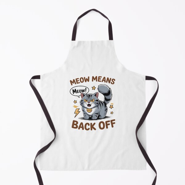 Item preview, Meow Means Back Off Cat designed and sold by KarlaCarlso.