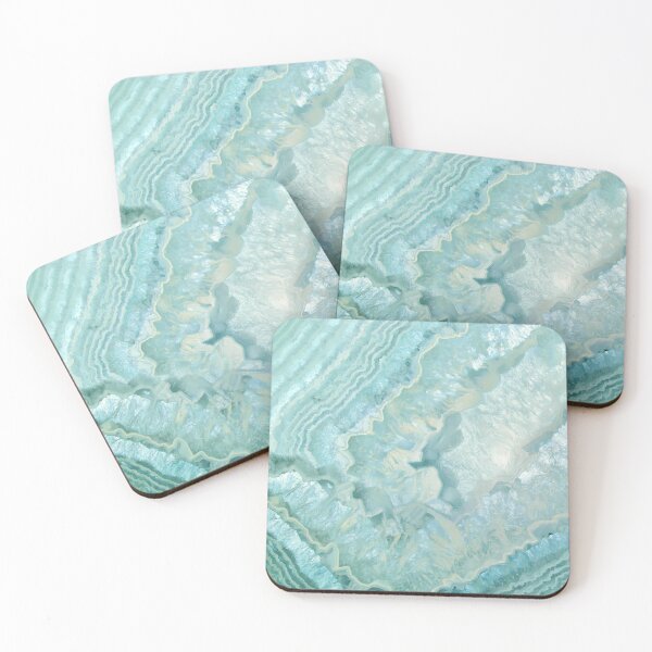 Item preview, "Aquamarine Pastel and Teal Agate Crystal" designed and sold by MarCanton.
