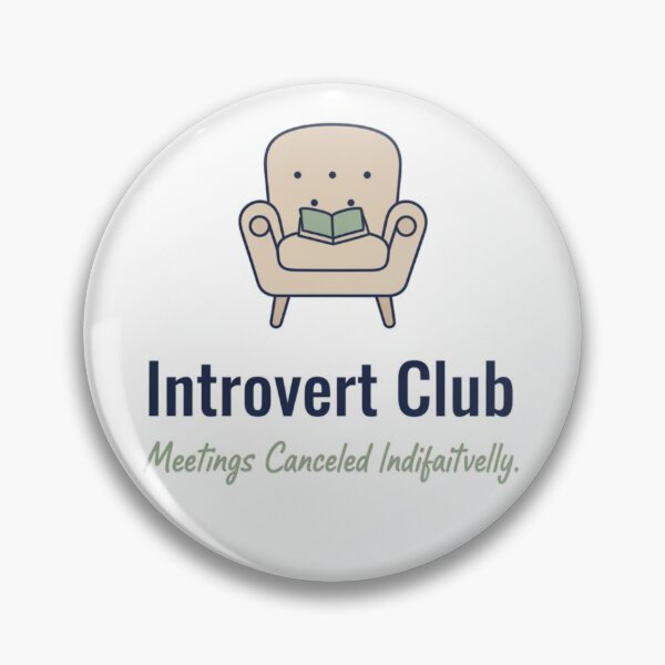 Item preview, Introvert Club Funny Minimalist Design – Witty Humor for Introverts designed and sold by FindYouByZ.