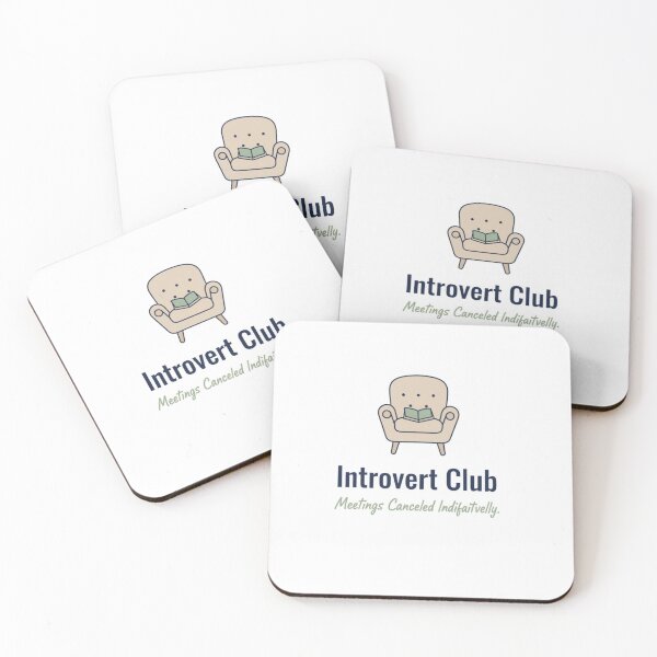 Item preview, Introvert Club Funny Minimalist Design – Witty Humor for Introverts designed and sold by FindYouByZ.