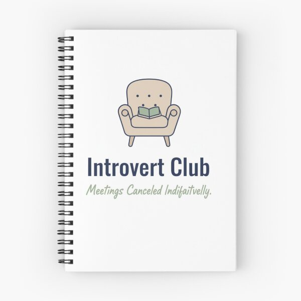 Item preview, Introvert Club Funny Minimalist Design – Witty Humor for Introverts designed and sold by FindYouByZ.