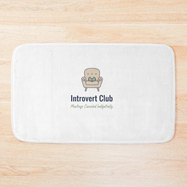 Item preview, Introvert Club Funny Minimalist Design – Witty Humor for Introverts designed and sold by FindYouByZ.
