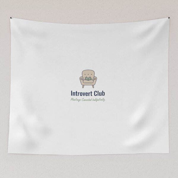 Item preview, Introvert Club Funny Minimalist Design – Witty Humor for Introverts designed and sold by FindYouByZ.