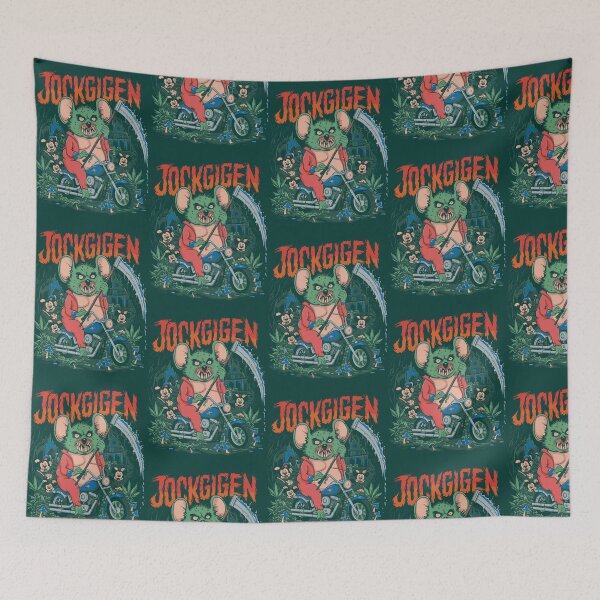 Item preview, Monster Reading a Bike Ghost Rock band designed and sold by JewelsPark.