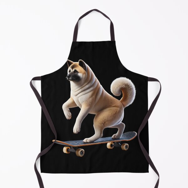 Item preview, Akita Riding a Skateboard Skateboarding Skater Fans designed and sold by Kimberley King Art  King Art.