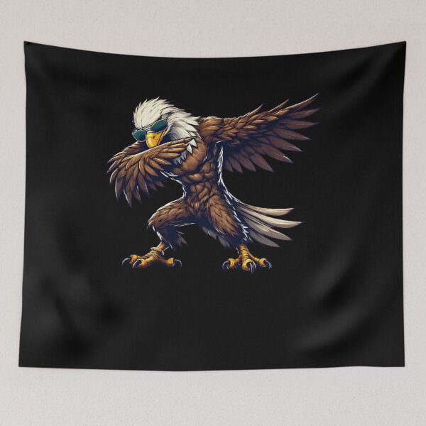Item preview, Dabbing Bald Eagle Animal Lover designed and sold by Kimberley King Art  King Art.