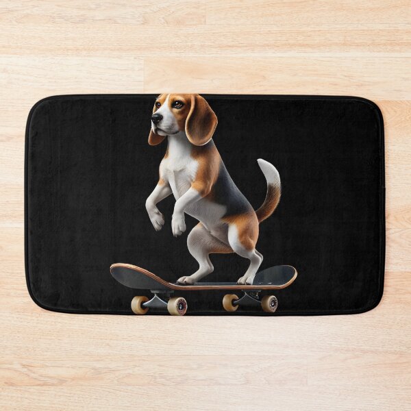 Item preview, Beagle Riding a Skateboard Skateboarding Skater Fans designed and sold by Kimberley King Art  King Art.
