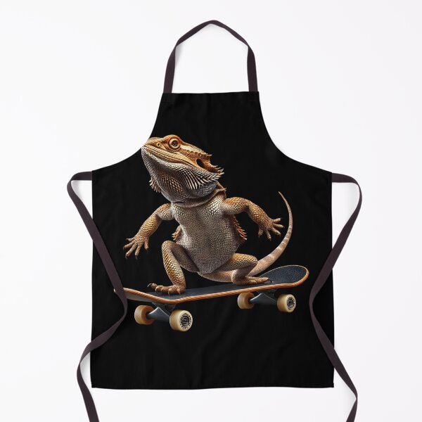 Item preview, Bearded Dragon Riding a Skateboard Skateboarding Skater Fans designed and sold by Kimberley King Art King Art.
