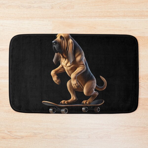 Item preview, Bloodhound Riding a Skateboard Skateboarding Skater Fans designed and sold by Kimberley King Art  King Art.