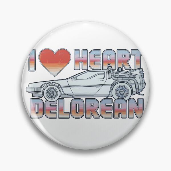 Item preview, Vintage Classic Car I Love Delorean designed and sold by PrintCarClub.