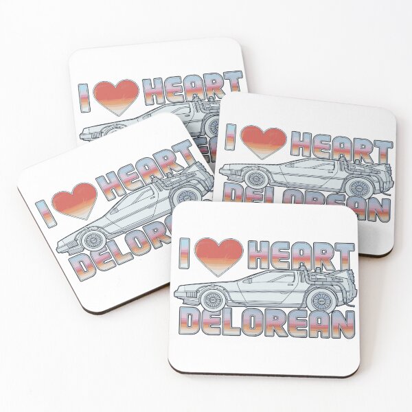 Item preview, Vintage Classic Car I Love Delorean designed and sold by PrintCarClub.