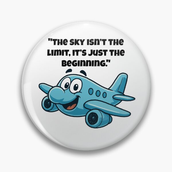 Item preview, Sky Isn’t the Limit – Cheerful Cartoon Plane for Big Dreamers designed and sold by Latitude 1°N.