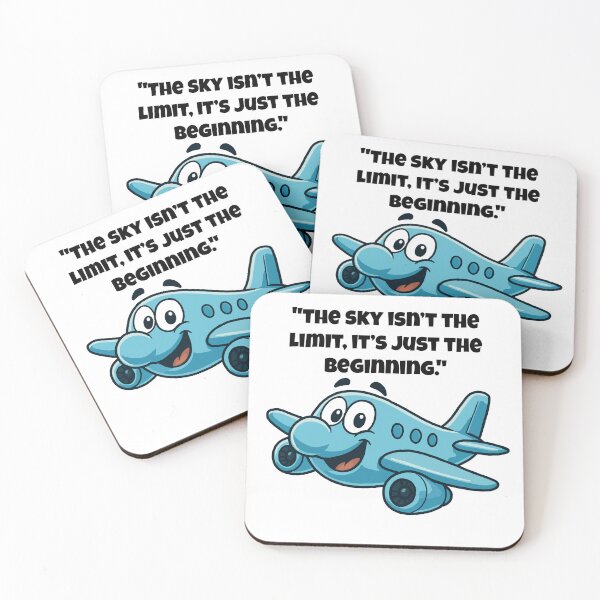 Item preview, Sky Isn’t the Limit – Cheerful Cartoon Plane for Big Dreamers designed and sold by Latitude 1°N.