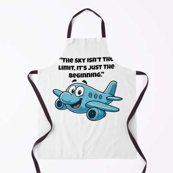 Item preview, Sky Isn’t the Limit – Cheerful Cartoon Plane for Big Dreamers designed and sold by Latitude 1°N.