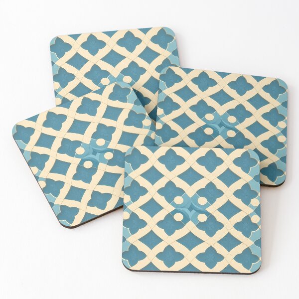 Item preview, Blue Mosaic Grid  Symmetrical Geometric Repeated Texture Pattern (image size 6656x9984) designed and sold by Digital-Davinci.