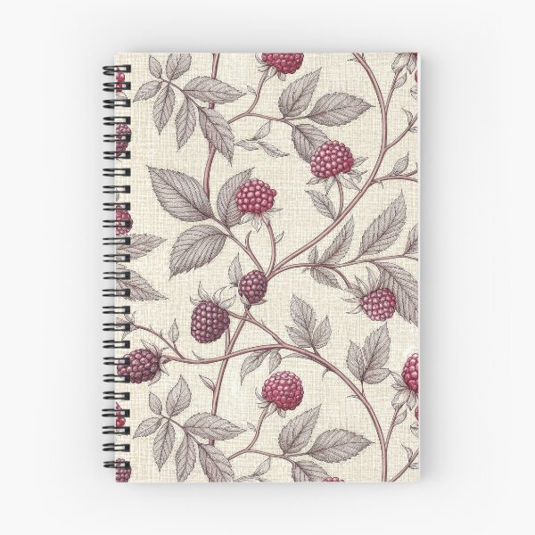 Item preview, Vintage Raspberry Botanical Seamless Pattern designed and sold by RGShirtWorks.