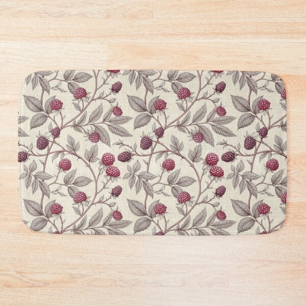 Item preview, Vintage Raspberry Botanical Seamless Pattern designed and sold by RGShirtWorks.