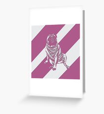 Sketching pug Greeting Card
