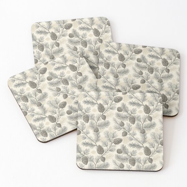 Item preview, Vintage Pine Branches and Cones Seamless Pattern designed and sold by RGShirtWorks.
