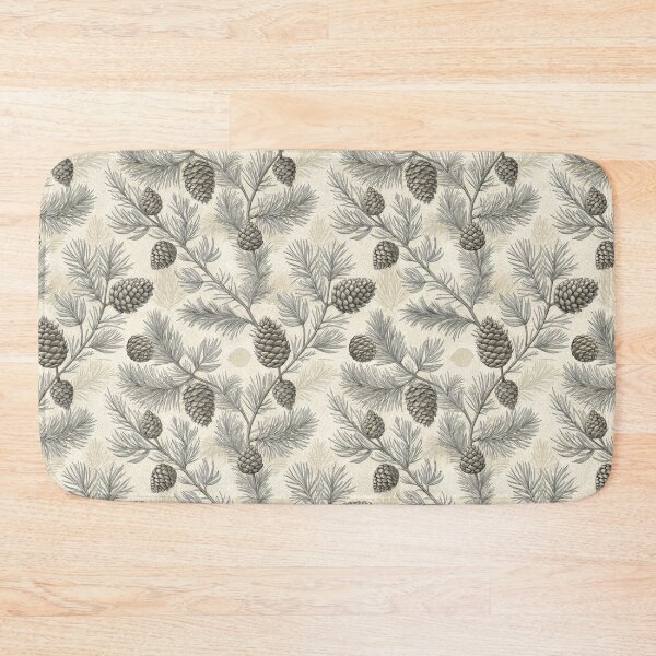 Item preview, Vintage Pine Branches and Cones Seamless Pattern designed and sold by RGShirtWorks.