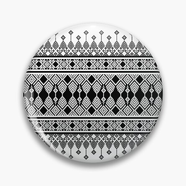 Item preview, Black and White Geometric Tribal Pattern designed and sold by DesignByNui.