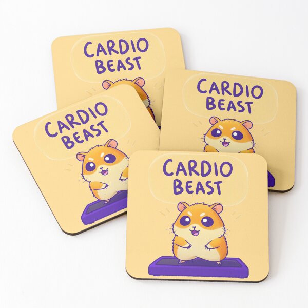 Item preview, Cardio Beast Hamster Workout Sticker designed and sold by kacperartdesign.