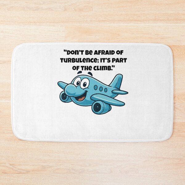 Item preview, Turbulence Ahead? Smile Through It – Happy Plane Motivation designed and sold by Latitude 1°N.