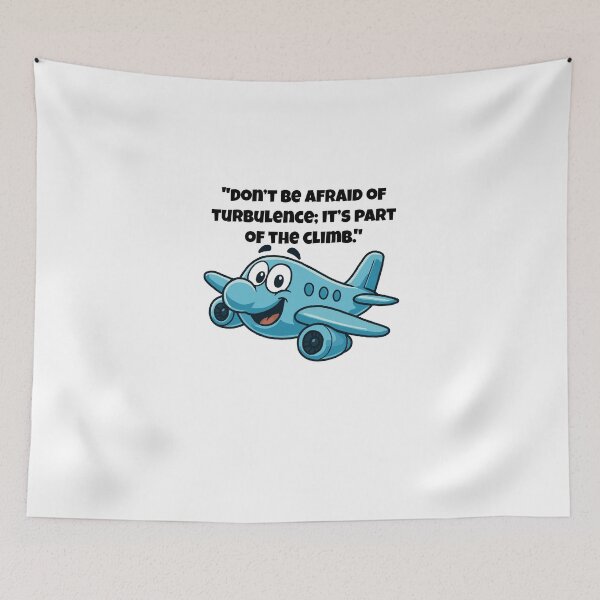 Item preview, Turbulence Ahead? Smile Through It – Happy Plane Motivation designed and sold by Latitude 1°N.
