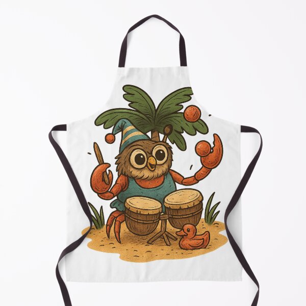 Item preview, Owl-Crab Playing Bongos designed and sold by photoparadise22.