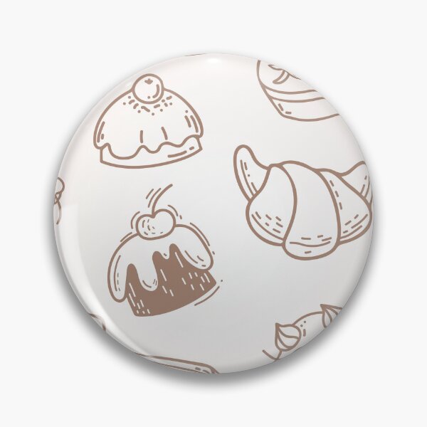 Item preview, Sweet Pastry Pattern – Cakes, Croissants, Waffles & Cherries designed and sold by ViralByDesign.
