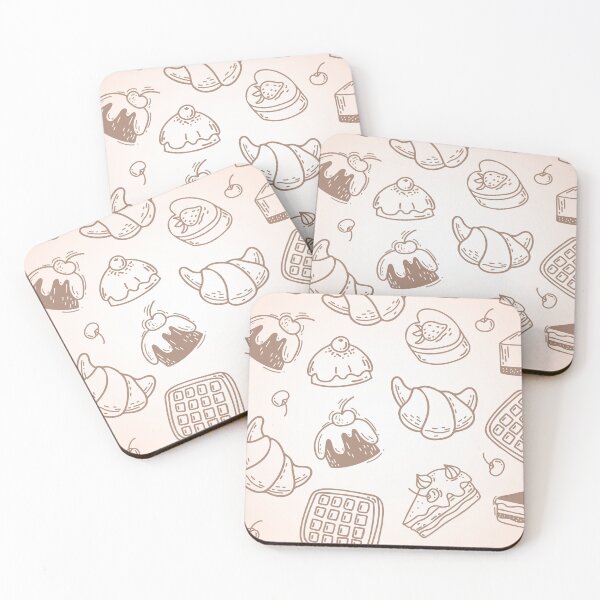 Item preview, Sweet Pastry Pattern – Cakes, Croissants, Waffles & Cherries designed and sold by ViralByDesign.