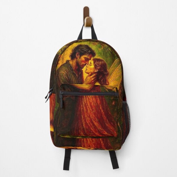 Item preview, Enchanted Love Story - Fairy and Man in Ethereal Forest by SoulArtSara designed and sold by SoulArtSara.