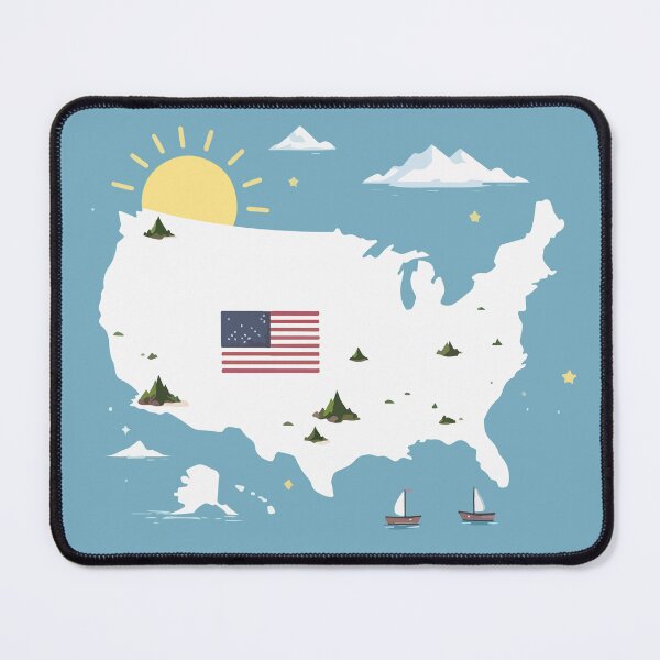 Item preview, USA map designed and sold by iwzzuel.