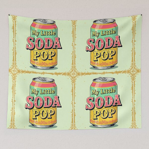 Item preview, My Little Soda Pop – Retro Soda Can Design designed and sold by EmeraldeaDesign.