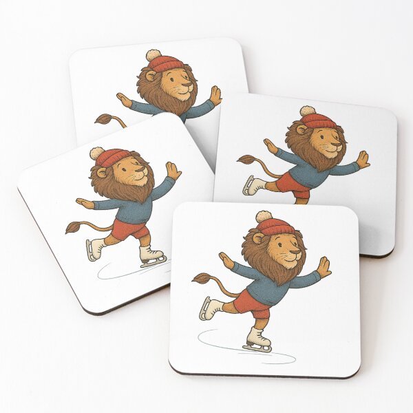 Aperçu de l'œuvre Ice Skating Lion créée et vendue par photoparadise22.